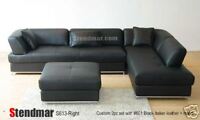 NEW MODERN EURO DESIGN LEATHER SECTIONALS SOFA S613A
