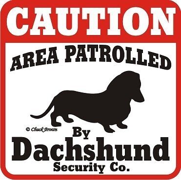 Dachshund Caution Dog Sign - Many Pet ...