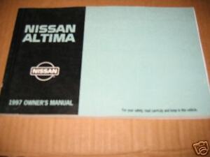 1997 Nissan altima user manual #10