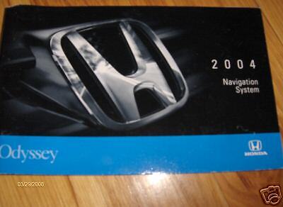 2004 Honda  Odyssey  Navigation  Owners Manual