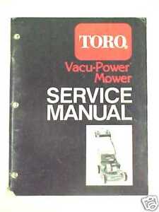 Can you find a Toro service manual?