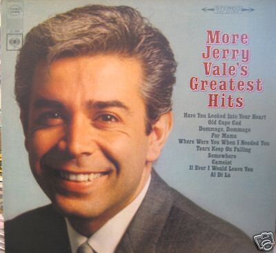 More Jerry Vales Greatest Hits LP 1967 CS 9459 Pop VG  