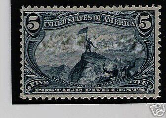 288 5 CENT 1898 TRANS MISSISSIPPI EXPO ISSUE F/VF NH  