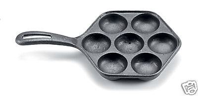 Norpro Deluxe Danish Aebleskiver Pan Cast Iron NEW 028901031145  