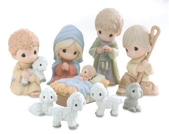 Precious Moments Nativity 9 Piece Set Come Let Us Adore Him Regular 