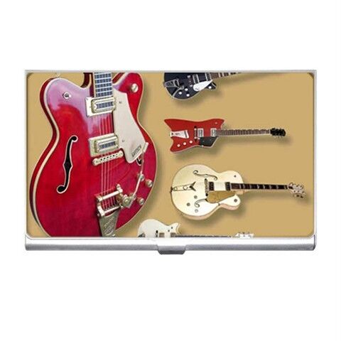 BUSINESS CARD HOLDER CASE GUITAR MUSIC BASS   BCH068  