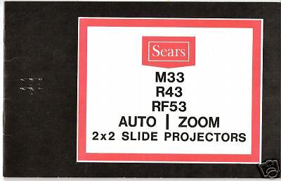  M33 R43 RF53 2x2 Slide Projectors Instruction Manual on DVD 