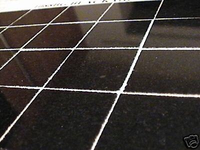 25 POLISHED REAL BLACK GRANITE DOLLS HOUSE FLOOR TILES  