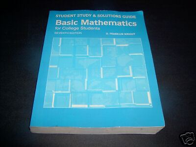 Basic Mathematics for College Students 1995 USED  