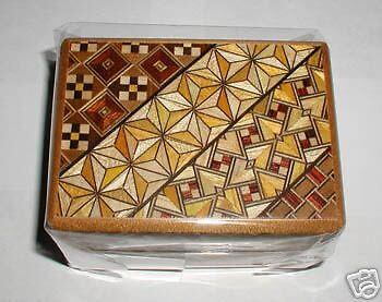 Sun 4 Step Koyosegi pattern Japanese Puzzle Box  