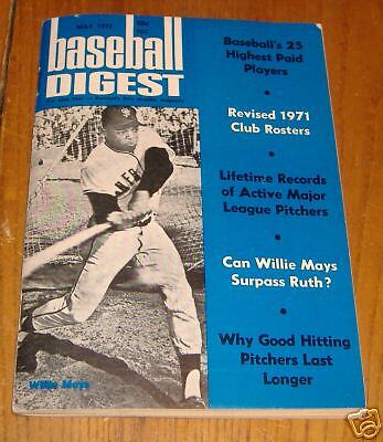 baseball digest  may  1971    willie  mays