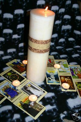 Wicca White Magick Cleansing Home Peace Spell Candle  