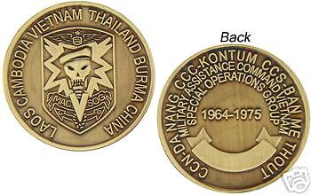 ARMY MAC V SOG VIETNAM BRONZE CHALLENGE COIN  