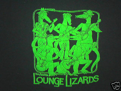 vtg AUSTIN LOUNGE LIZARDS CONCERT SHIRT tour XL