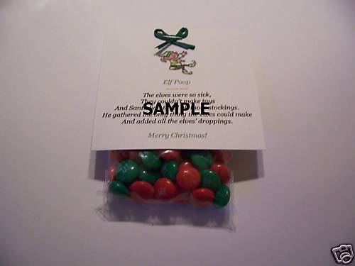 Elf Poop Stocking Stuffer M&Ms Candy Novelty Gift Elves  