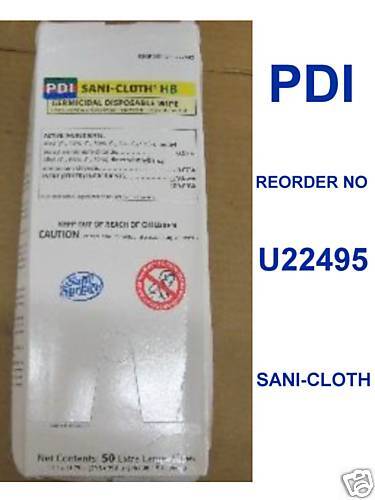 LOT PDI Sani Cloth HB Germicidal surface Wipes U22495  