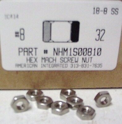 32 Hex Machine Screw Nut 18 8 Stainless Steel(75)  