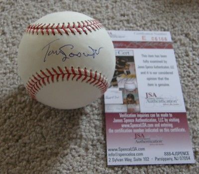 TOMMY LASORDA SIGNED OML Baseball L.A. Dodgers JSA  