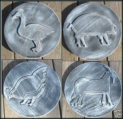 Farm Set concrete plaster cement stepping stone mold  