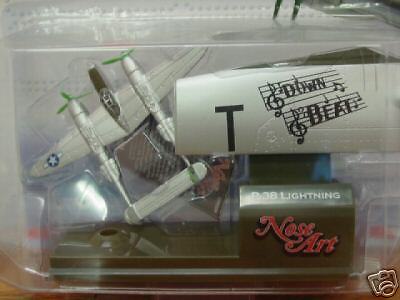 Corgi Nose Art P 38 Lightning Down Beat with Stand  