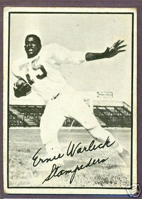 1961 TOPPS CFL FOOTBALL #28 ERNIE WARLICK STAMPEDERS  