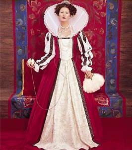 McCall’s 4028 Misses’ Queen Elizabeth Costume Sz 14 20  