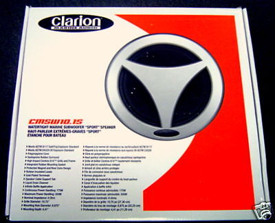 NEW Clarion CMSW10.1S 10 Marine Subwoofer  