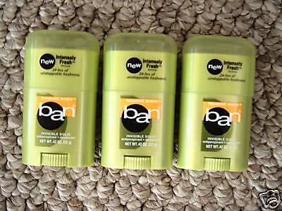 80 TRAVEL SIZE BAN antiperspirant deodorant .42 oz each  