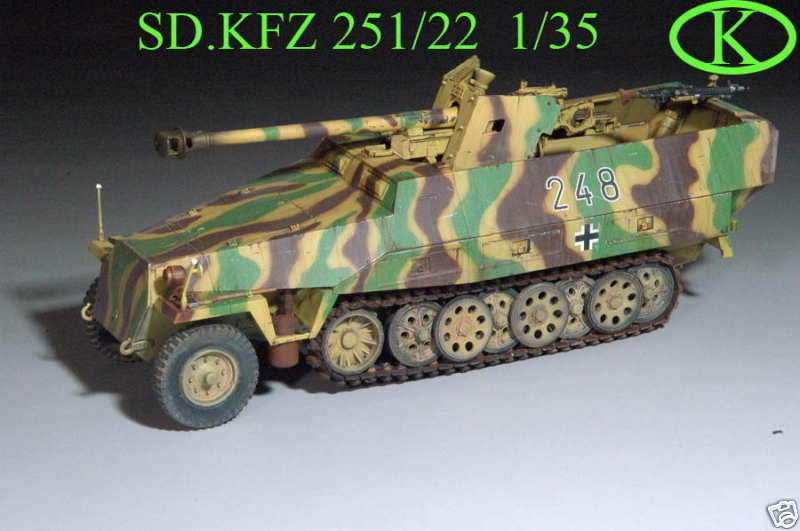 BUILT 1/35◆★ SD.KFZ 251/22 TANK◆★  