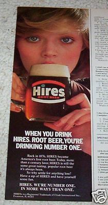 1977 ad Hires Root Beer soda pop Girl Crush VINTAGE AD  