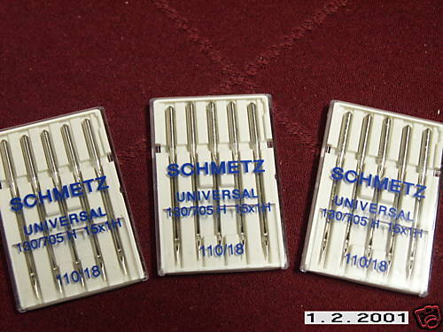 15 Schmetz Heavy Duty Sewing Needles 130/705h 15x1 HAx1 18 110/18 