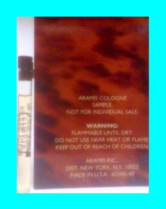 NEW ARAMIS COLOGNE FOR MEN MINI SAMPLE VIAL .05 OZ EDT  