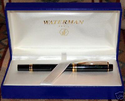 WATERMAN MAN RHAPSODY MINERAL BLUE FOUNTAIN PEN NEW IN BOX MEDIUM 