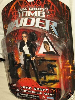 Tomb Raider Movie Lara Croft Figure Motorcycle Gear Angelina Jolie 