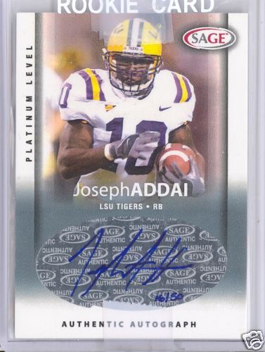 2006 Sage 06 Joseph Addai RC Auto Autograph /50 COLTS $  