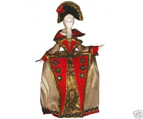 HANDMADE RUSSIAN PORCELAIN DOLL. EMPRESS ELIZABETH  