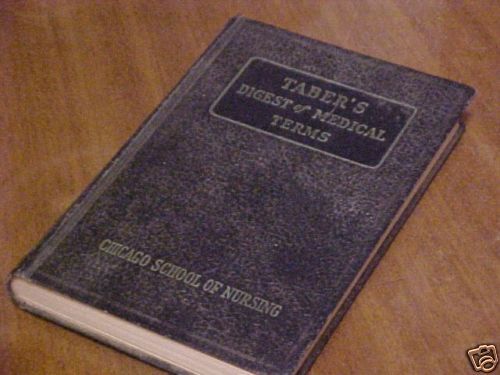 1938 TABERS DIGEST OF MEDICAL TERMS CLARENCE W. TABER  