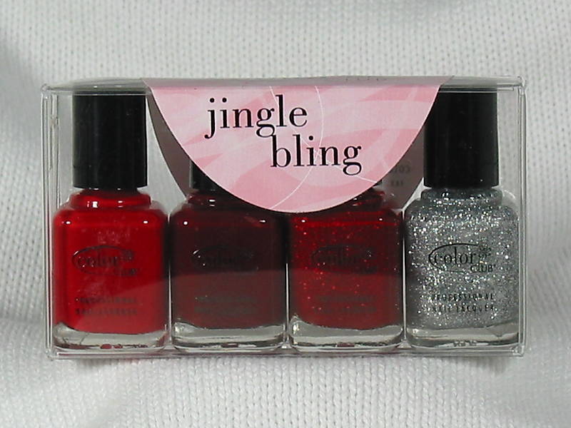 Color Club Nail Polish Jingle Bling 4 Piece Mini .25 oz  