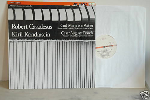 WEBER/FRANCK Robert Casadesus/Kondrashin FONIT CETRA LAR 18 LP Italy 