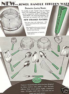 ANDROCK CATALIN KITCHEN UTENSIL VINTAGE 1931 CATALOG AD  