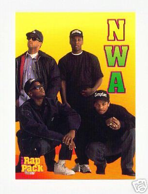 1991 RAP PACK N.W.A. TRADING CARD ~ NOT CD ~ EAZY E  