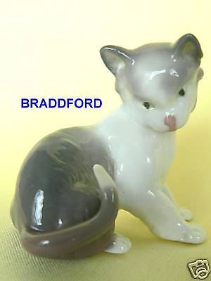 LLADRO 5307 Mini Gray KITTEN *Mini Collection *PERFECT  