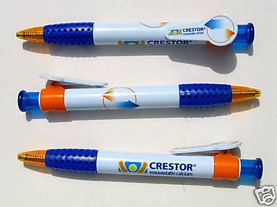 3 Crestor Pharmaceutical Pens   White,  Orange, and  Blue  New in Sleeve