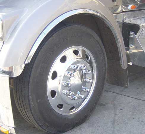 Kenworth w900L W900A Stainless Steel Fender Trim chrome  