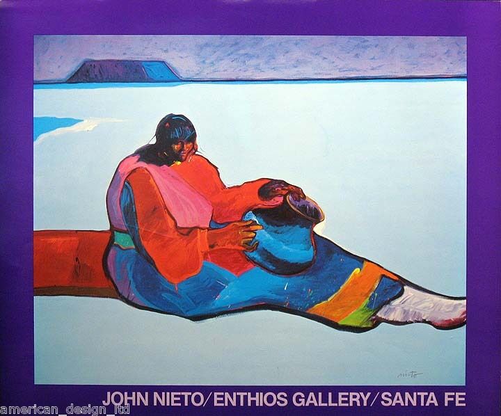 John Nieto Pueblo Potter Unsigned Fine Art Gallery Poster SUBMIT Best OFFER  