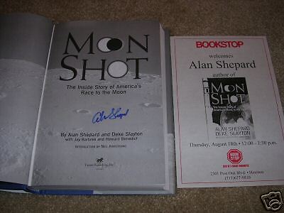 ALAN SHEPARD autographed Moon Shot book 1st Edition  