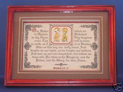 Bible Verse Scripture Poem Plaque Framed Christain Gift(Put Your Own 