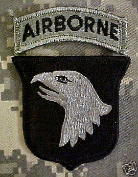 MULTICAM ACU OIF OEF CTU 101ST AIRBORNE ABN TAB VELCRO  