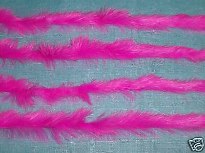 HOT PINK ZONKER RABBIT STRIP FLY TYING FISHING FLIES  