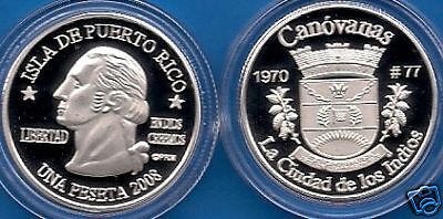 PESETA CANOVANAS 2008 Puerto Rico Boricua Quarter  